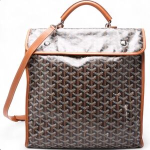 Goyard Saint Leger Brown and Black Backpack